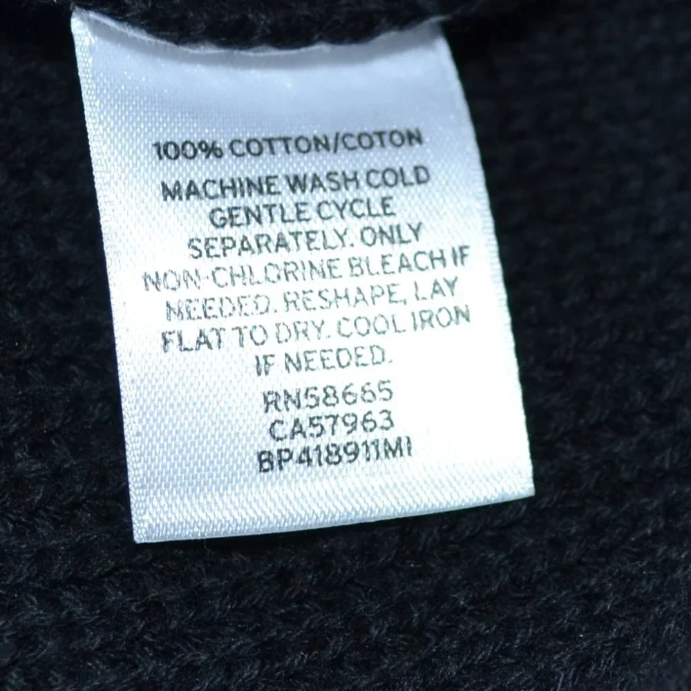 NWT BP. Longline Black Knit Open Knit Cardigan Sweater Size Small - Picture 5 of 6